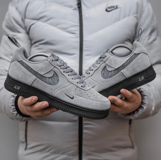 πππ π Airforce 1 Low Reflective Swoosh Cool Grey