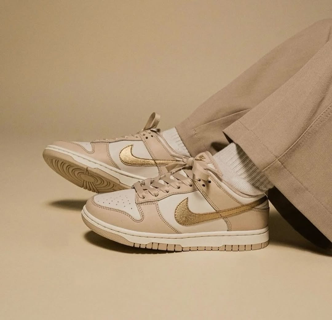 Nike Dunk Low Phantom Metallic Gold Unisex